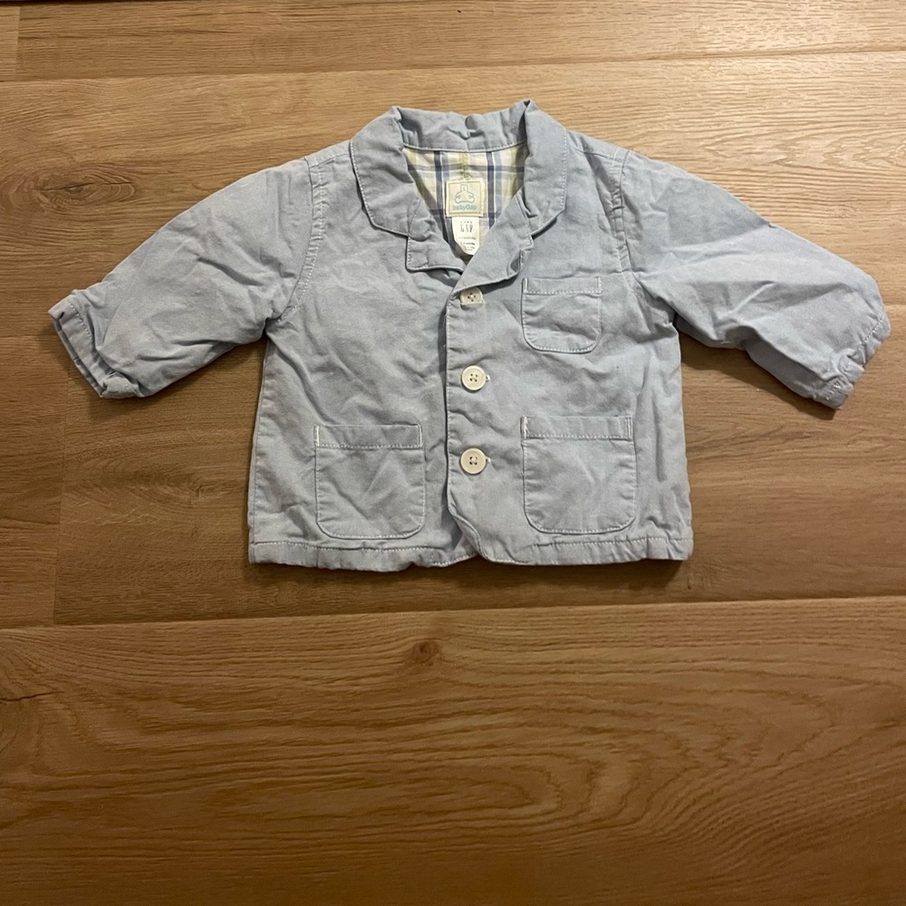 Baby Gap 3-6 month (3-6M) Baby Blue Light Blazer